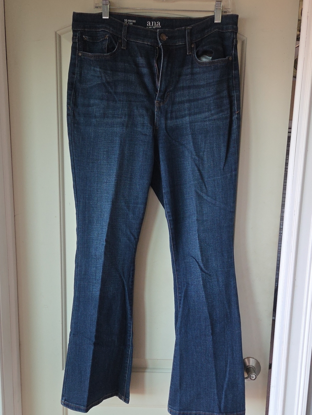 a.n.a Women's Dark Blue Flare Jeans